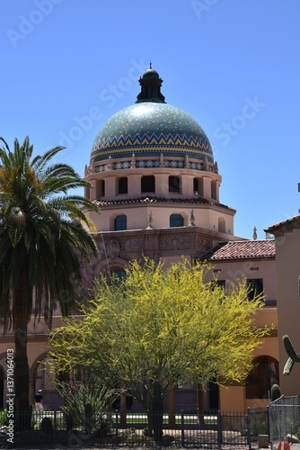 Pima County courthouse dome in Tucson Arizona