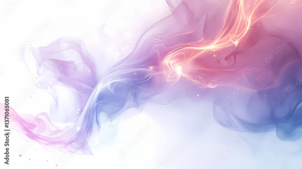White background adorned with an enchanting aura of magical energy and spell effects. Enigmatic Aura. Illustration White background adorned with an enchanting aura of magical energy and spell effects. Enigmatic Aura. Illustration