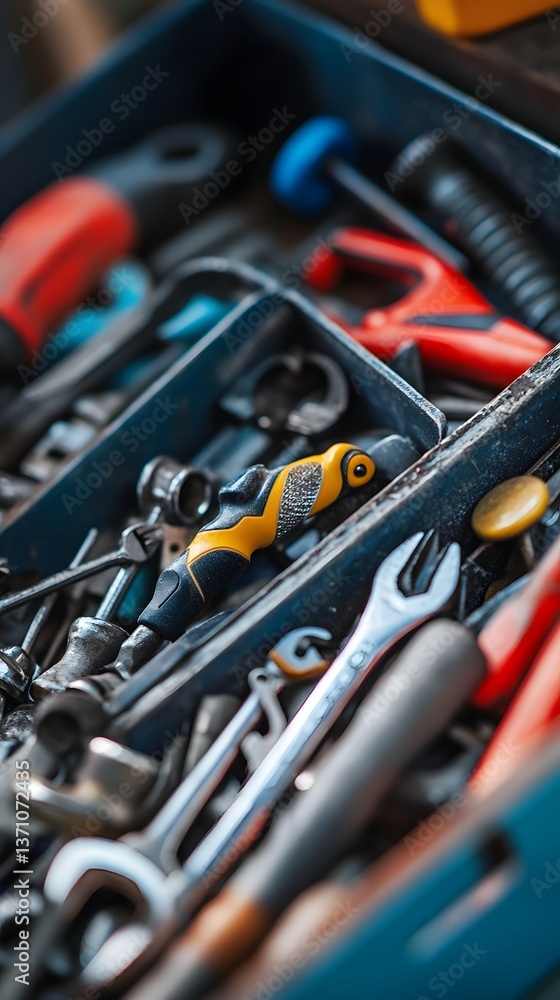 Fototapeta premium Tools in a toolbox