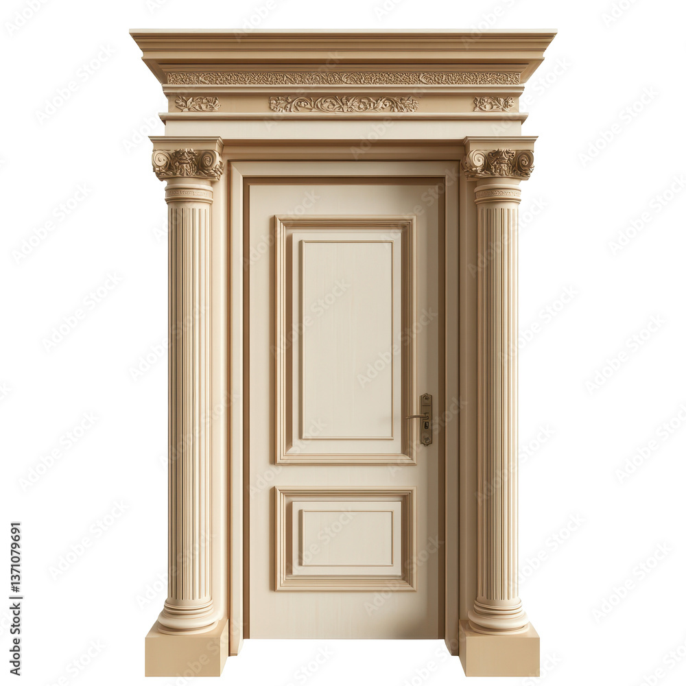 Obraz premium Door Frame isolated on white background