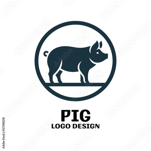 Pig Vector Logo Design