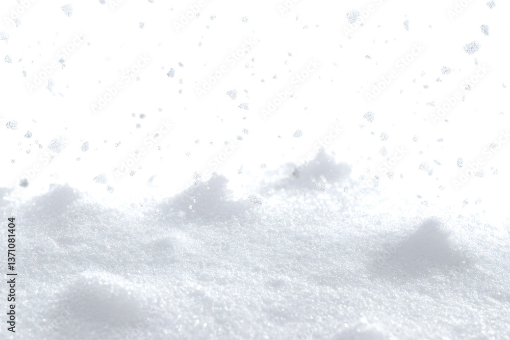 Fototapeta premium snow on the transparent backgrounds