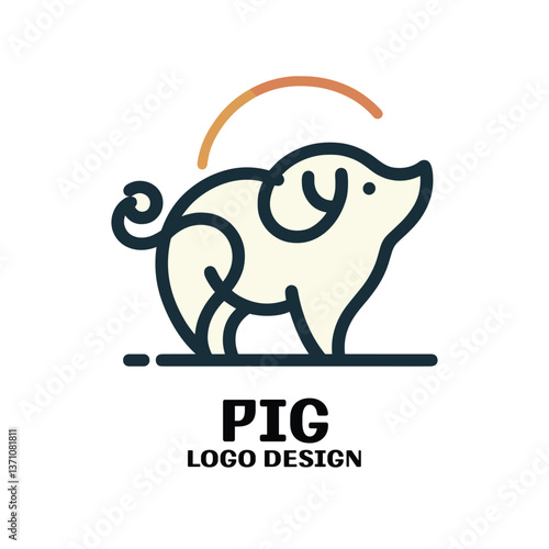 Pig Vector Logo Design