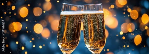Celebrate With Sparkling Drinks and Festive Lights During Evening Gathering o...