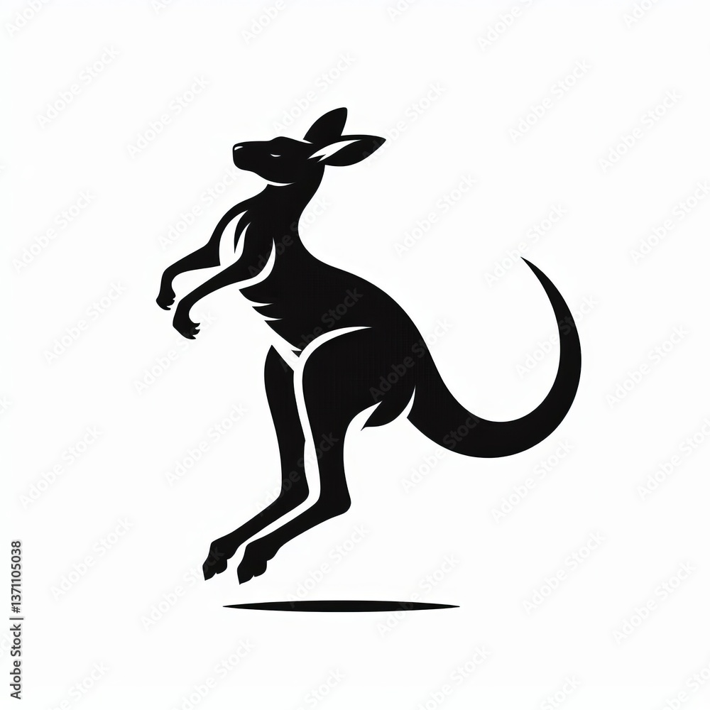 Obraz premium kangaroo silhouette image