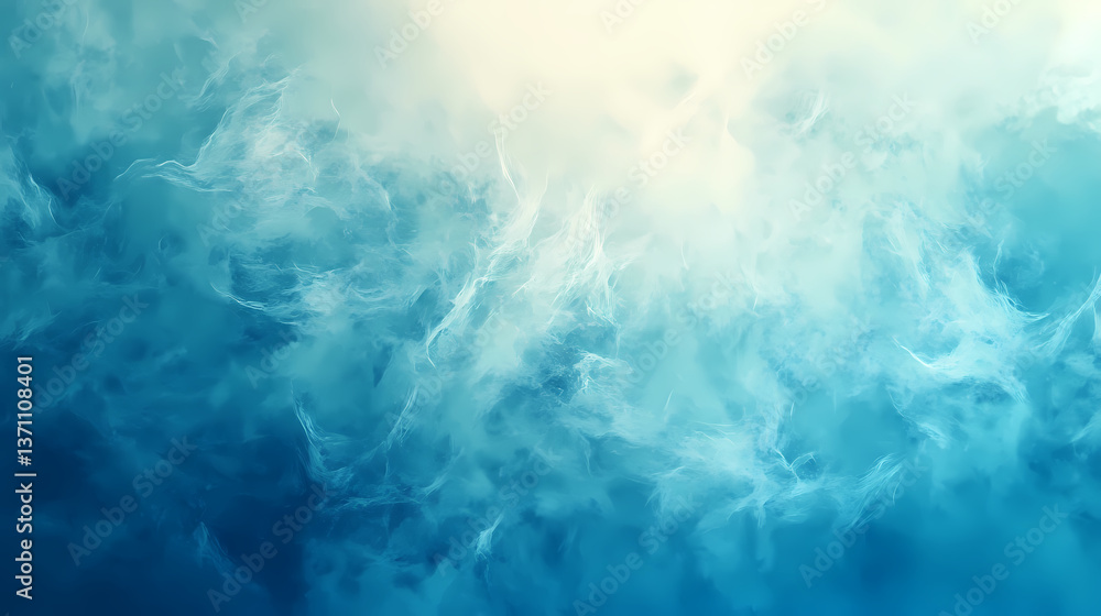 Sky blue, cyan and soft white gradient color background with grain texture for design. Azure Mist. Illustration Sky blue, cyan and soft white gradient color background with grain texture for design. Azure Mist. Illustration