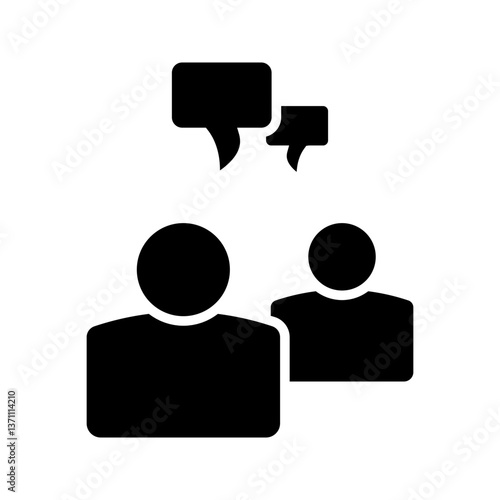 Chat, speak sign, talk icon Communication concept . For mobile concept and web design. vector illustration	