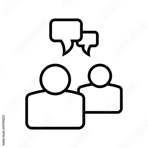 Chat, speak sign, talk icon Communication concept . For mobile concept and web design. vector illustration	