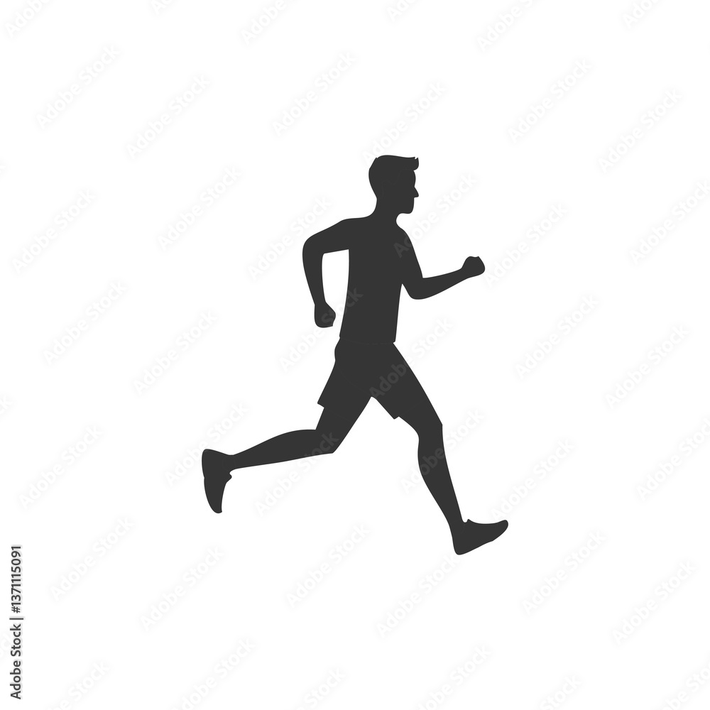 running man silhouette running man silhouette