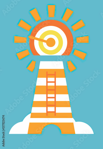 Differentiate yourself by thinking creatively and aiming for extraordinary achievements. Strive for goals as lofty as building the longest white ladder and reaching new heights