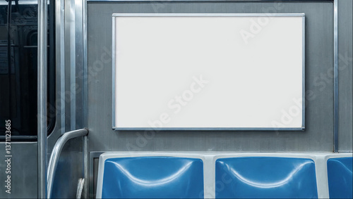 Panneau publicitaire dans le métro moderne