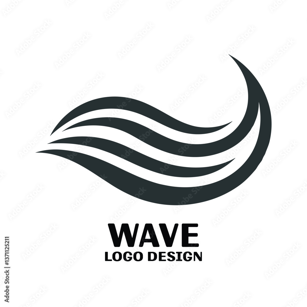 Wave Vector Logo Design Wave Vector Logo Design