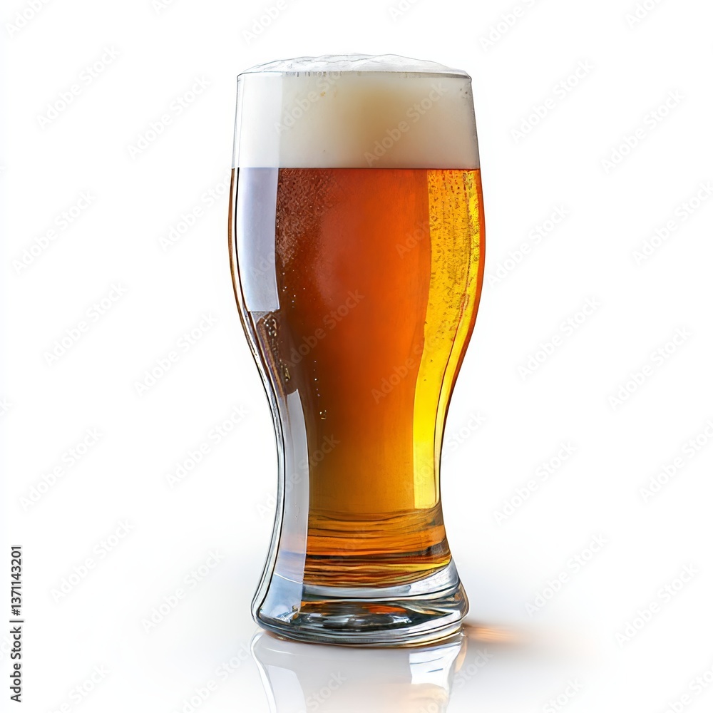 Refreshing Pint of Craft Beer in Glass: Elegant Amber Hue & Golden Foam for Social Gatherings Refreshing Pint of Craft Beer in Glass: Elegant Amber Hue & Golden Foam for Social Gatherings