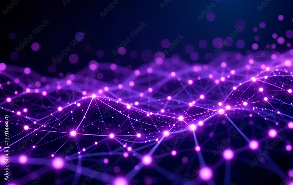 Interwoven Purple AI Technology Network Background Visualization
Interwoven Purple AI Technology Network Background Visualization