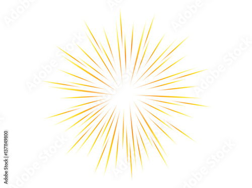 Comic blur rainbow motion lines with radial focus for high energy effects. Vector Graphic high -speed explosion. Comic High Speed ​​Ray, design for manga and anime schedule