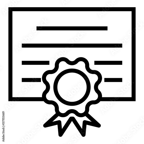 certificate vector icon