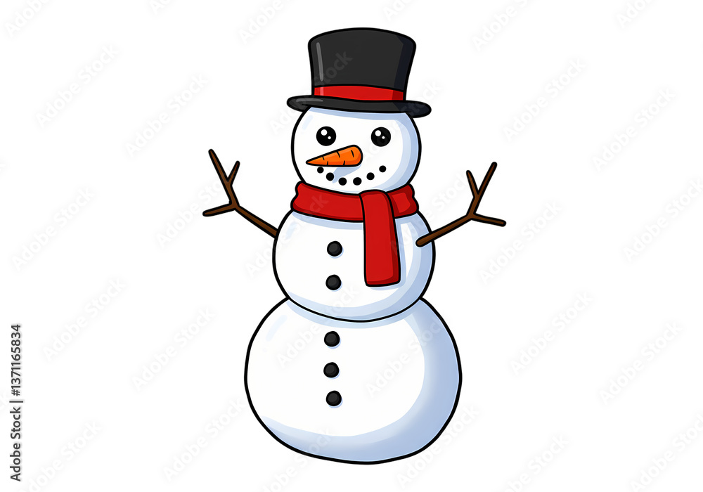 Adorable Snowman Image Free Download isolated on transparent background Adorable Snowman Image Free Download isolated on transparent background