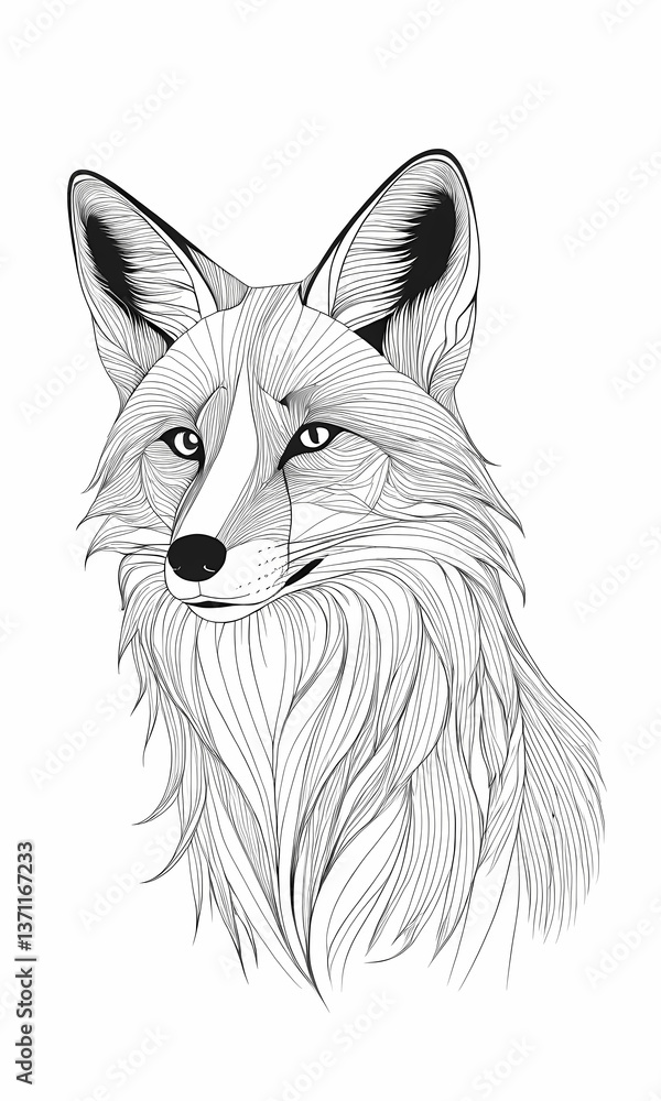 Fototapeta premium fox vector illustration