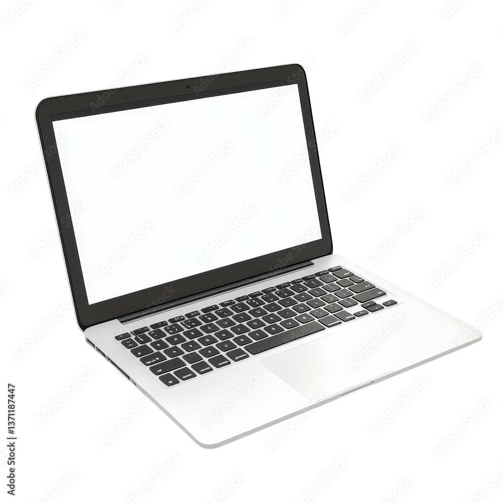 Modern laptop on a clean transparent background showcasing sleek design and minimalist features, Modern laptop on transparent background Modern laptop on a clean transparent background showcasing sleek design and minimalist features, Modern laptop on transparent background
