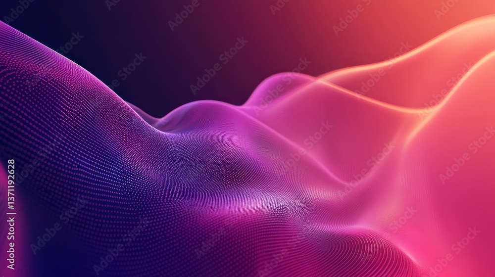 Abstract Purple and Orange Digital Wave Background Abstract Purple and Orange Digital Wave Background