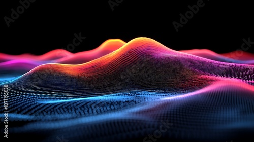 Abstract Colorful Data Waves.