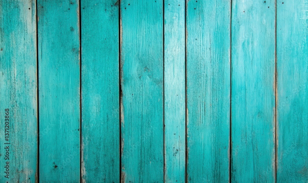 A vibrant turquoise wood panel background with a weathered texture creates a rustic charm. A vibrant turquoise wood panel background with a weathered texture creates a rustic charm.