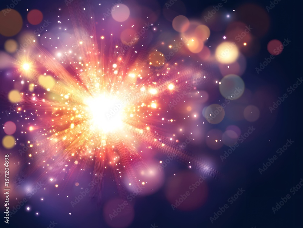 Vibrant Light Burst Explosion Abstract Background Vibrant Light Burst Explosion Abstract Background