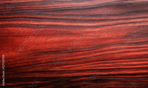 Obraz na płótnie An appealing close-up captures the intricate grain and reddish-brown hues of a polished rosewood plank. w salonie