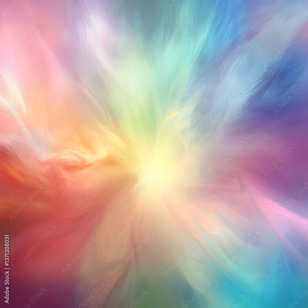 Fototapeta premium Vibrant Rainbow Swirl Abstract Background Texture