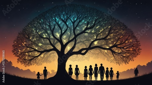 Celebrating Family: A Tree of Unity and Connection