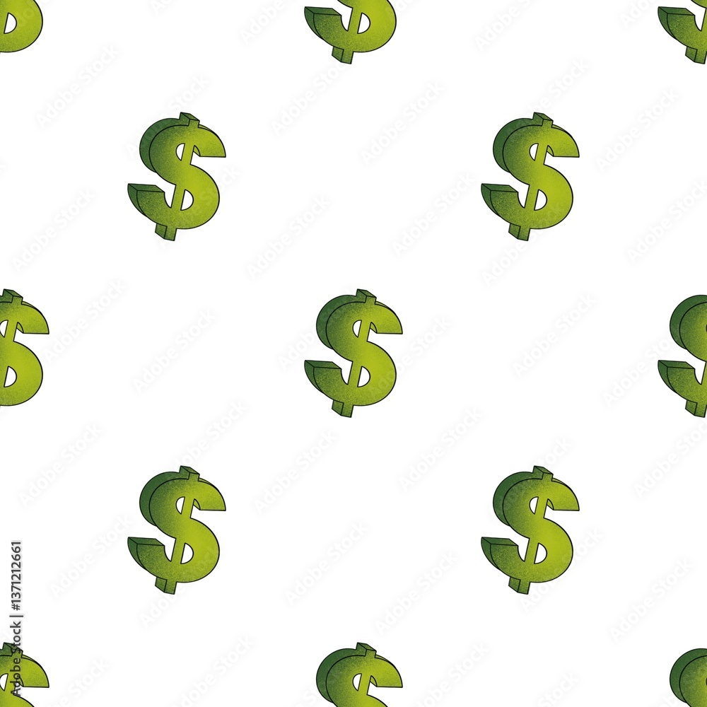 minimalistic green seamless dollar pattern minimalistic green seamless dollar pattern