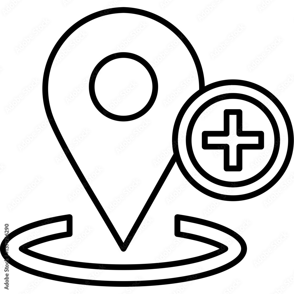 Obraz premium Location Icon