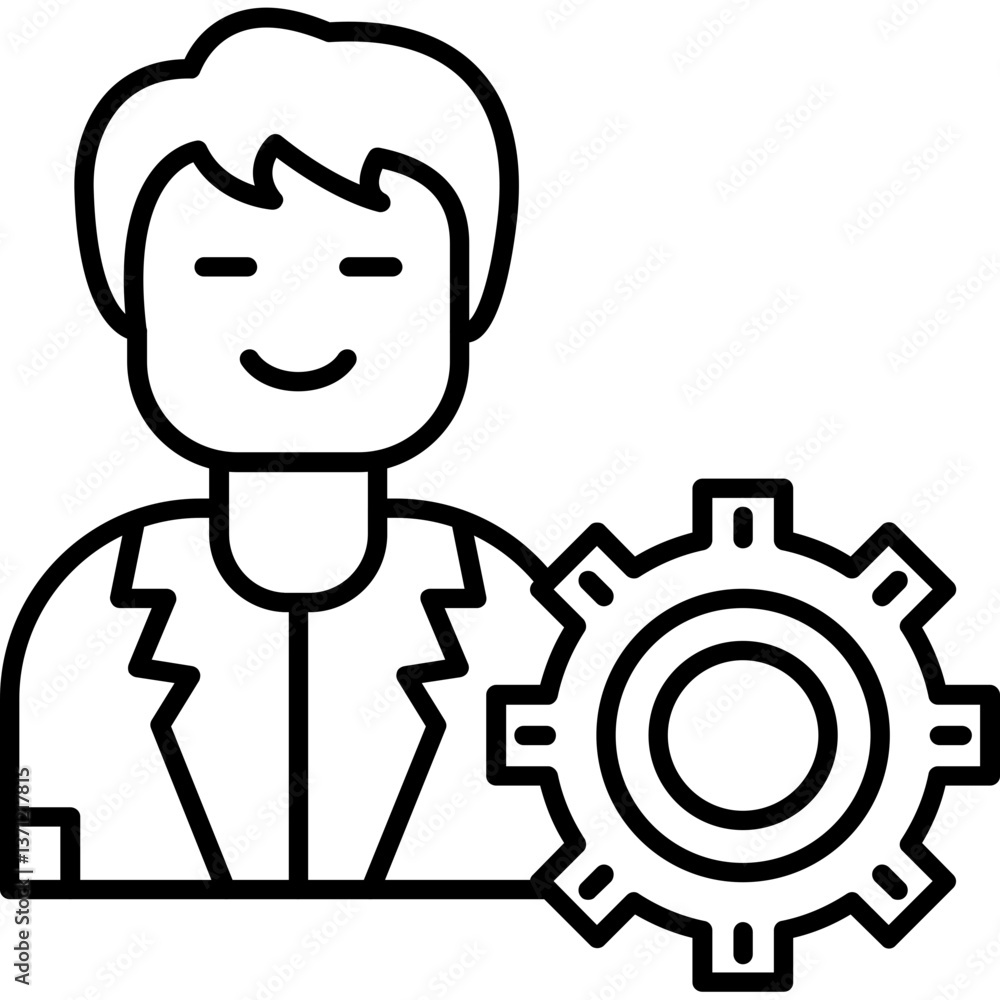 Fototapeta premium Specialist Icon