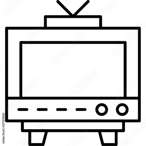 tv set vector illustration