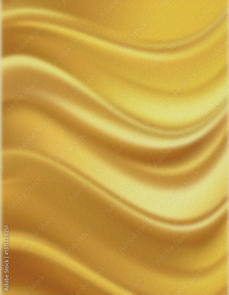 Fototapeta premium Golden glossy gradient forming soft waves background