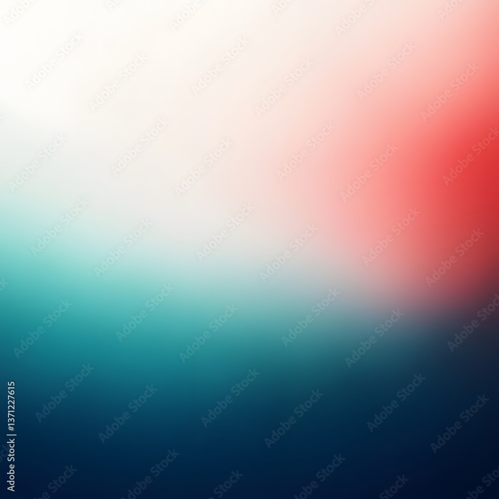 Obraz premium Abstract Gradient Background Teal Red White