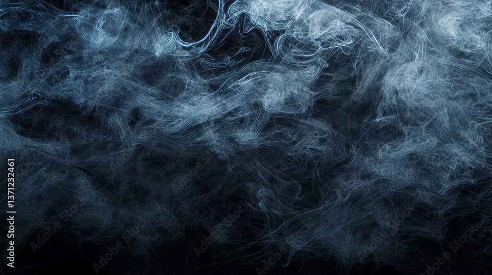 Obraz premium Abstract backdrop with stains of black incense smoke