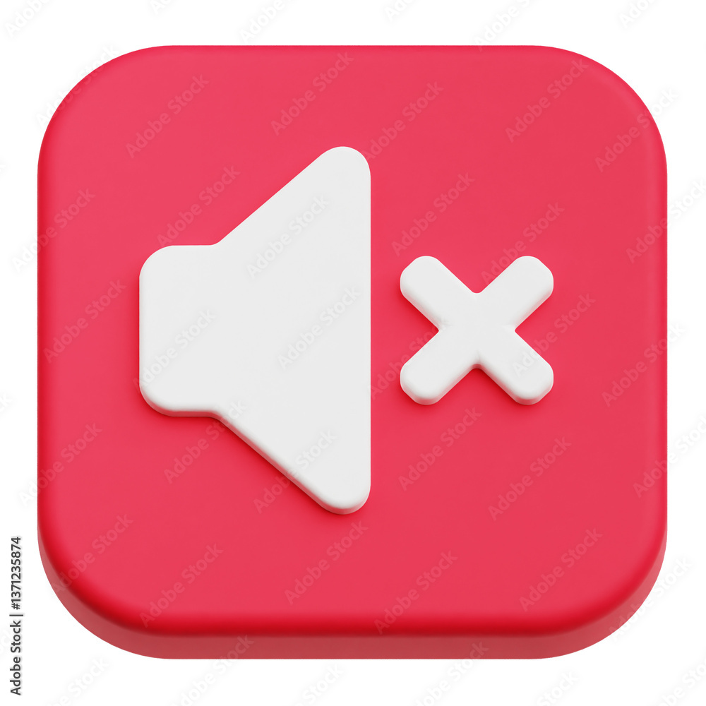 Obraz premium app user interface 3d icon isolated on the transparent background