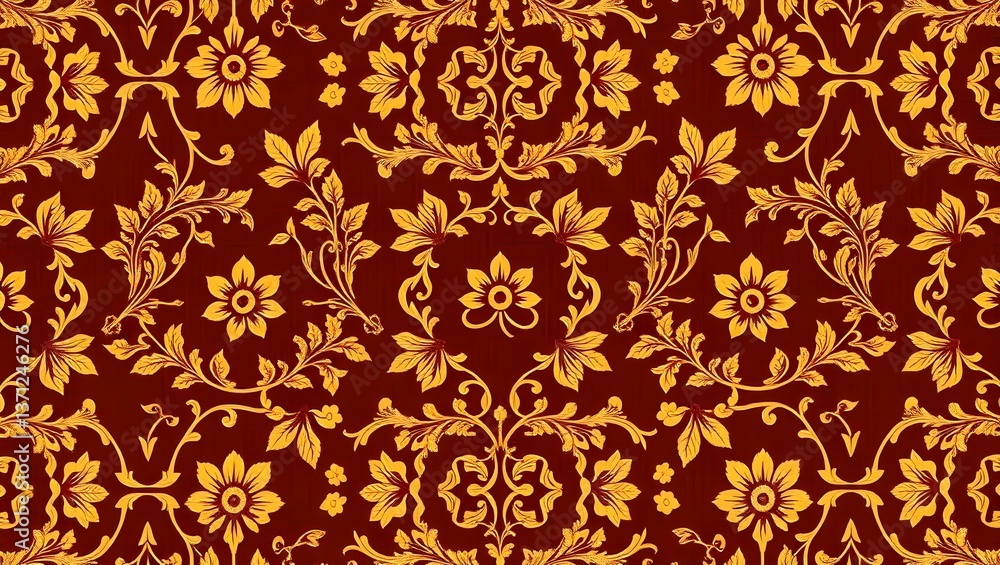 Traditional Indonesian batik fabric with intricate patterns and vibrant colors. Textile design concept
Traditional Indonesian batik fabric with intricate patterns and vibrant colors. Textile design concept
