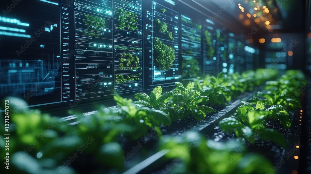 Futuristic Vertical Farm: Data-Driven Agriculture Futuristic Vertical Farm: Data-Driven Agriculture