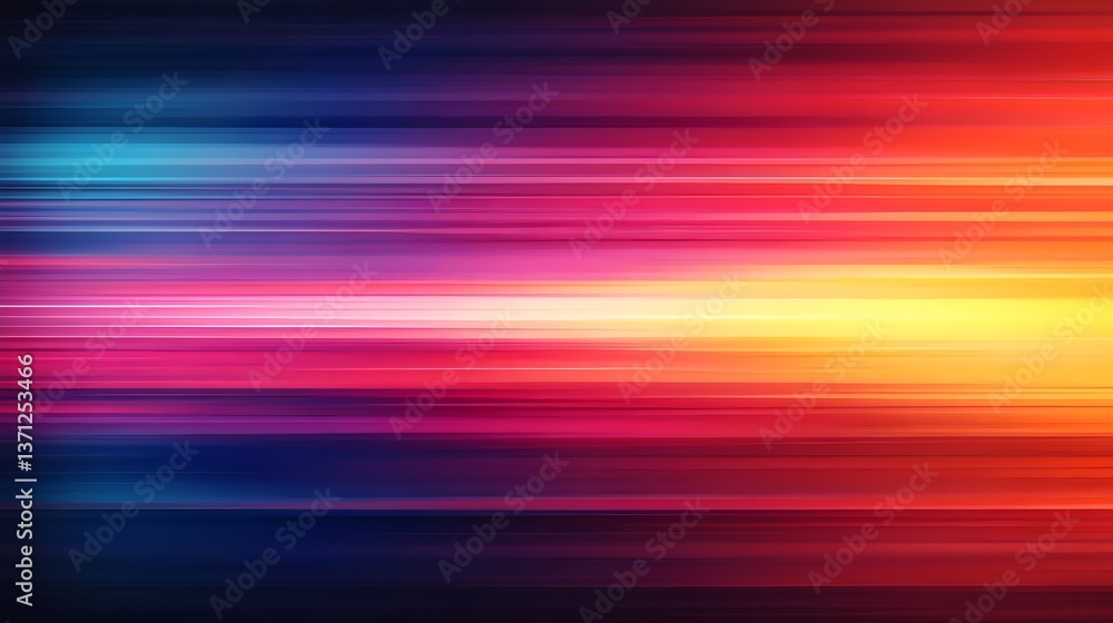 Naklejka premium Fast-paced Colorful Motion Streaks Background, Sense of Speed and Energy