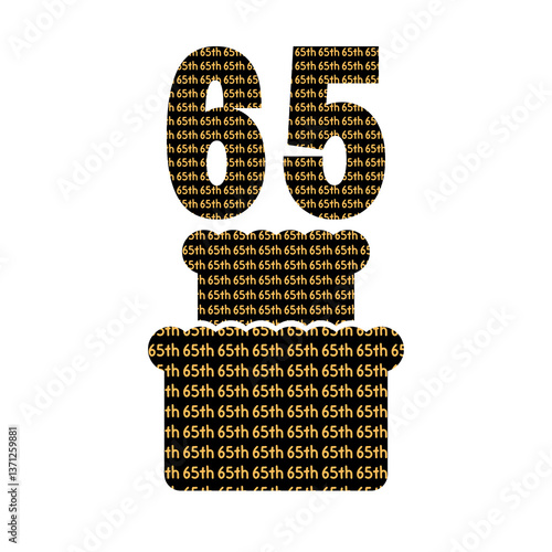 65th Birthday Cake