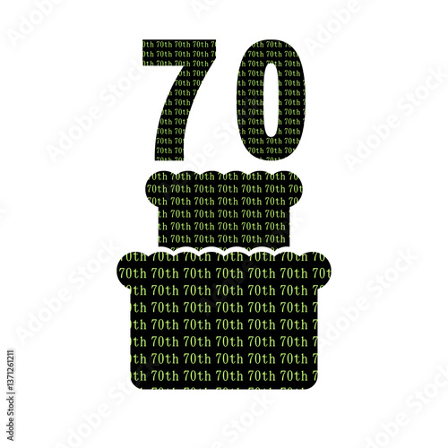 70th Birthday Cake