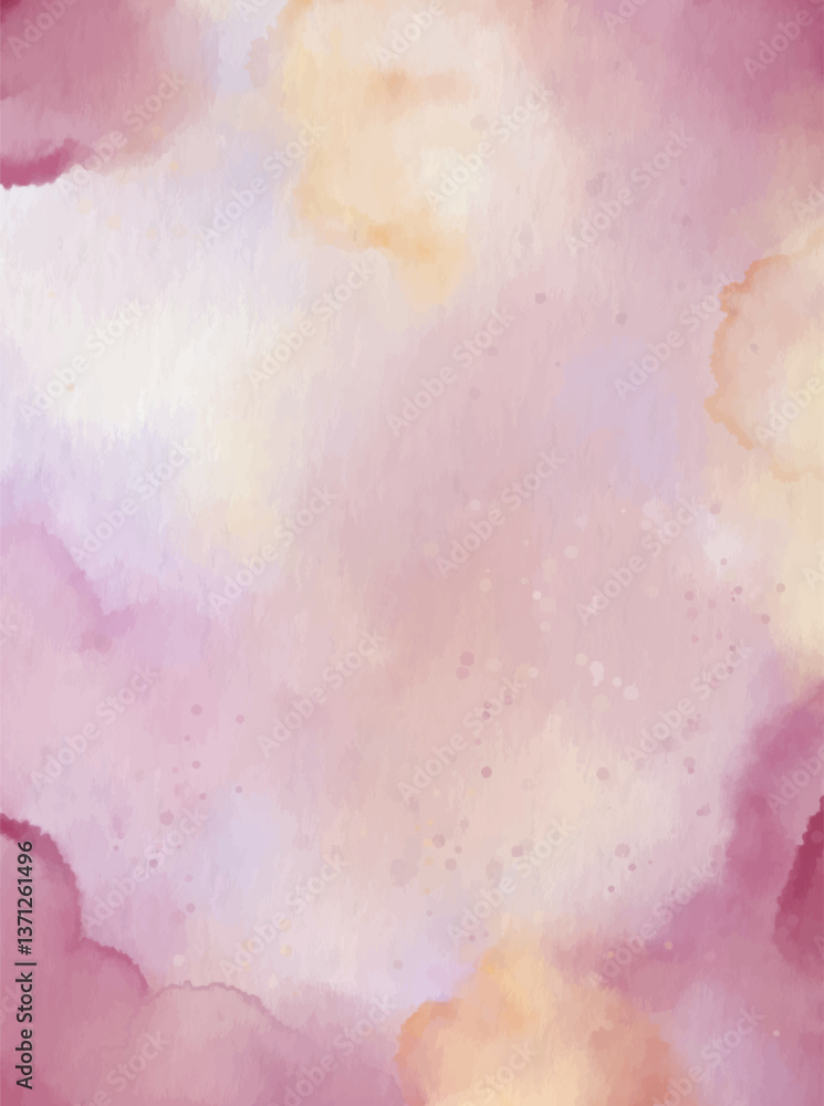 Obraz premium Pink Soft Watercolor Abstract Background