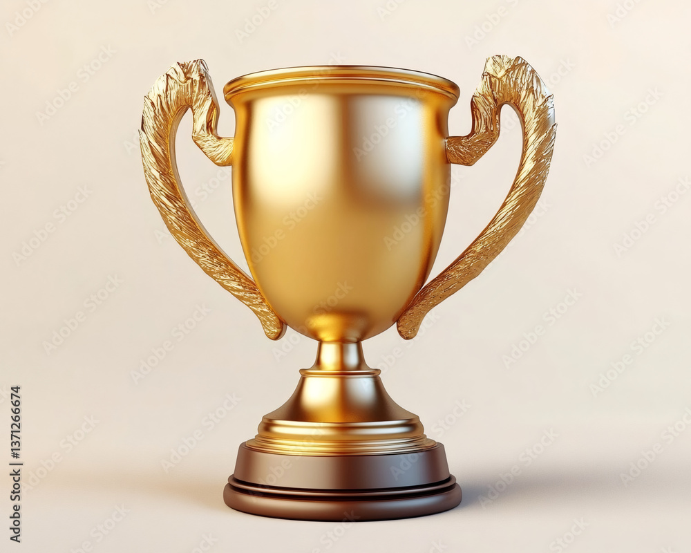 3D Golden Trophy Cup Victory 3D Golden Trophy Cup Victory
