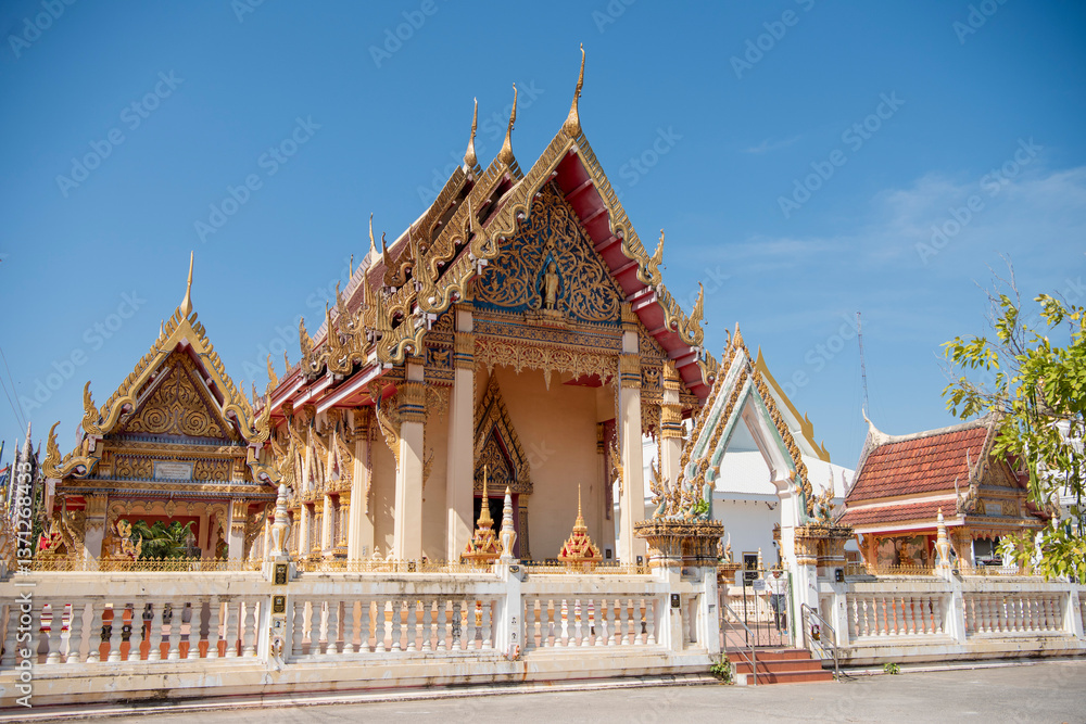 Naklejka premium THAILAND KHON KAEN CITY WAT KLANG