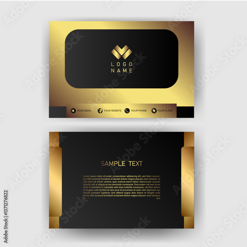 Elegant Gold and Black Business Card Design (11)