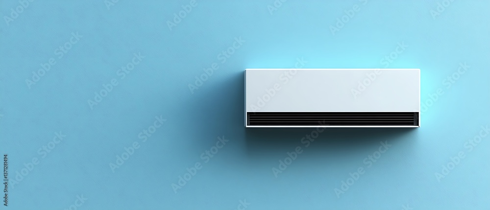 Wall-Mounted AC Unit Mockup Wall-Mounted AC Unit Mockup