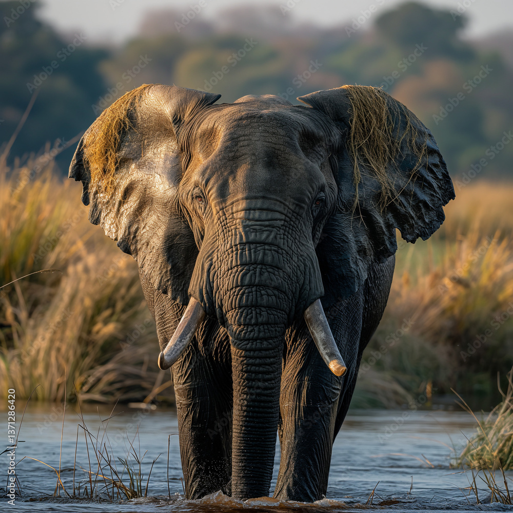 Fototapeta premium Zambezi National Park – A great place for game drives, spotting elephants, buffalo, and lions