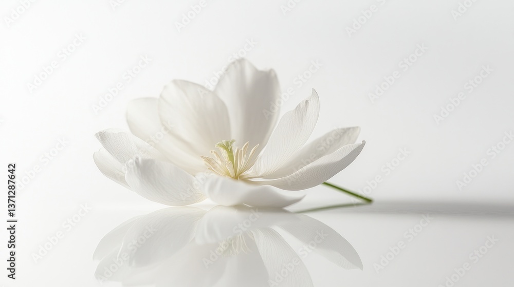 white flower white flower